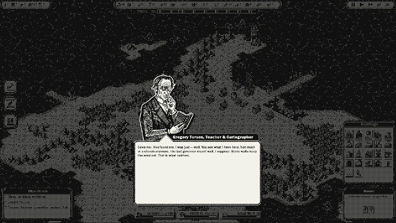A character speaking to the governor