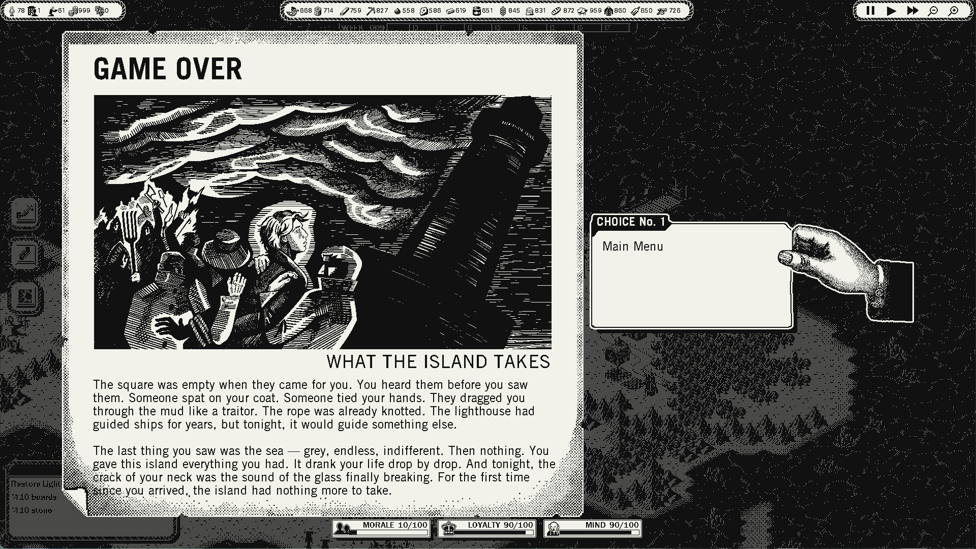 Game over — a newspaper clipping on what the island takes
